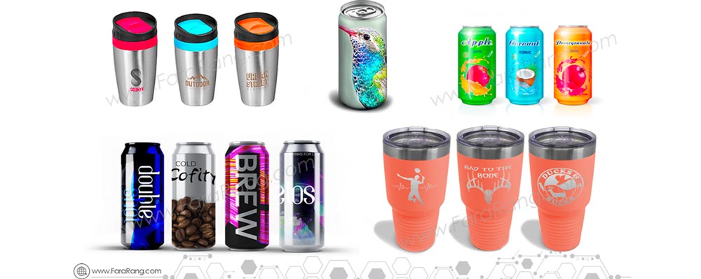 نمونه چاپ روی قوطی و مخروط