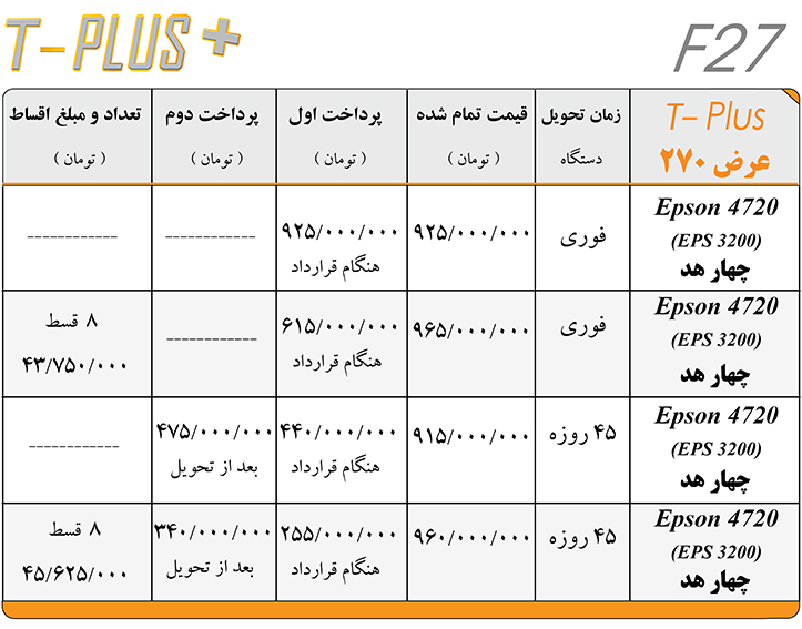 پرینتر چاپ سابلی 4 هد