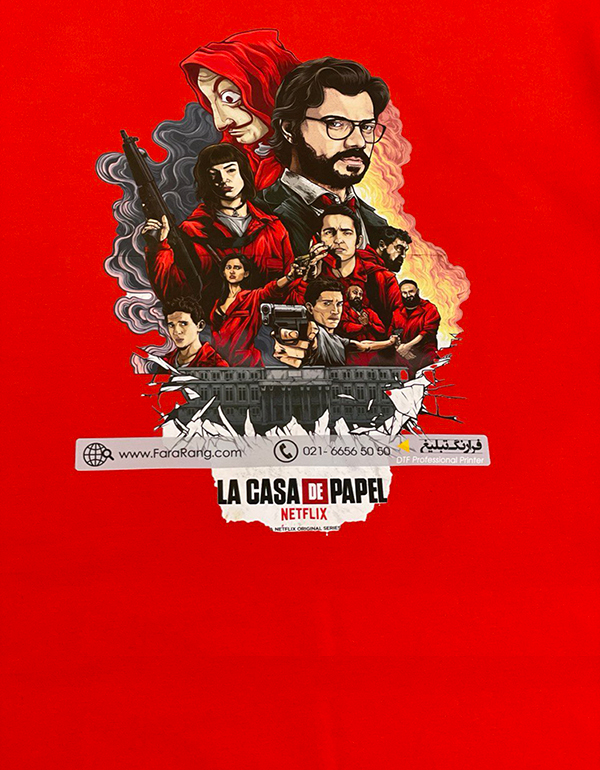 علت ترک خوردن طرح چاپ شده  روی  تیشرت به روش DTF